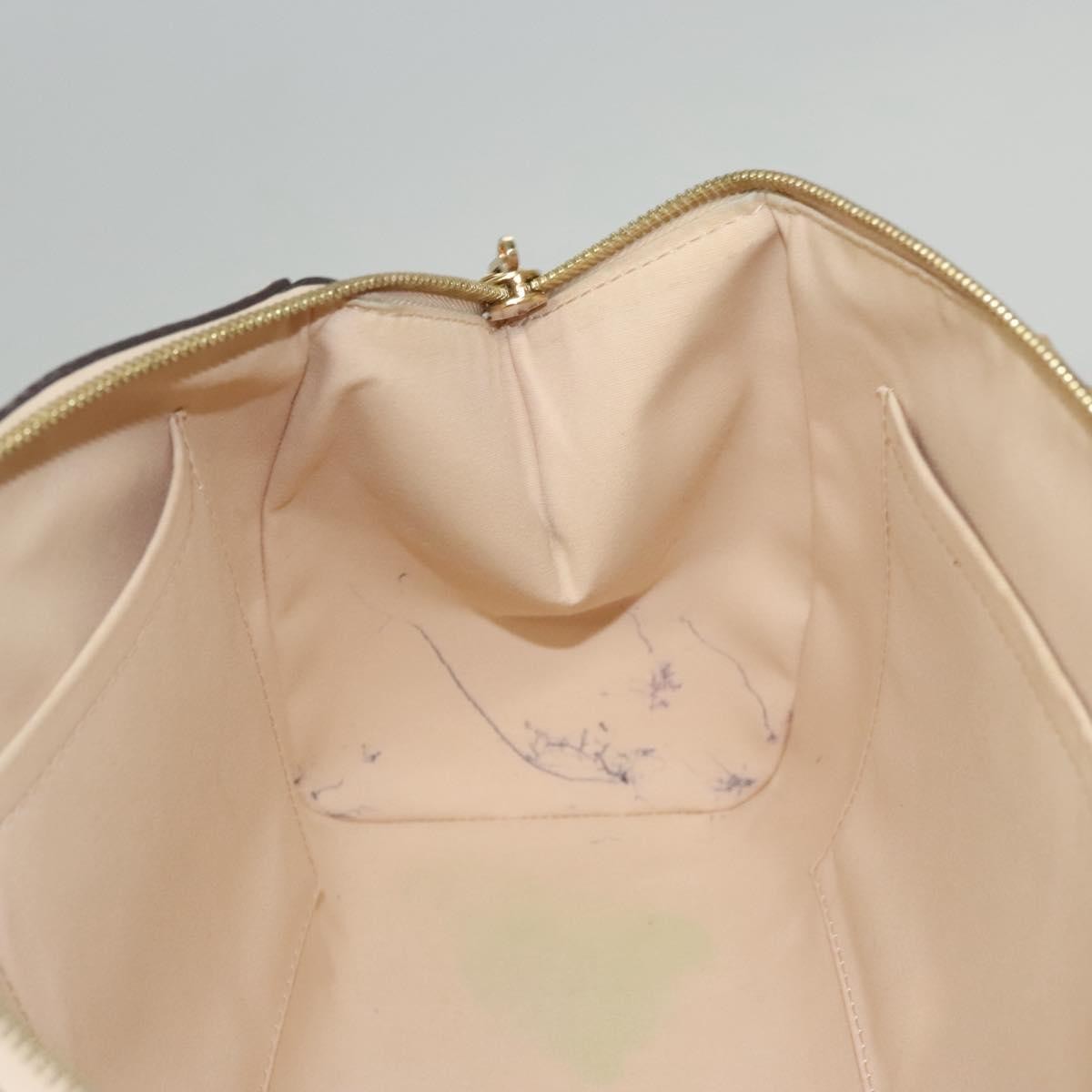 Louis Vuitton Santa Monica Handbag Monogram Vernis, BEIGE, PATENT_LEATHER, Handbag