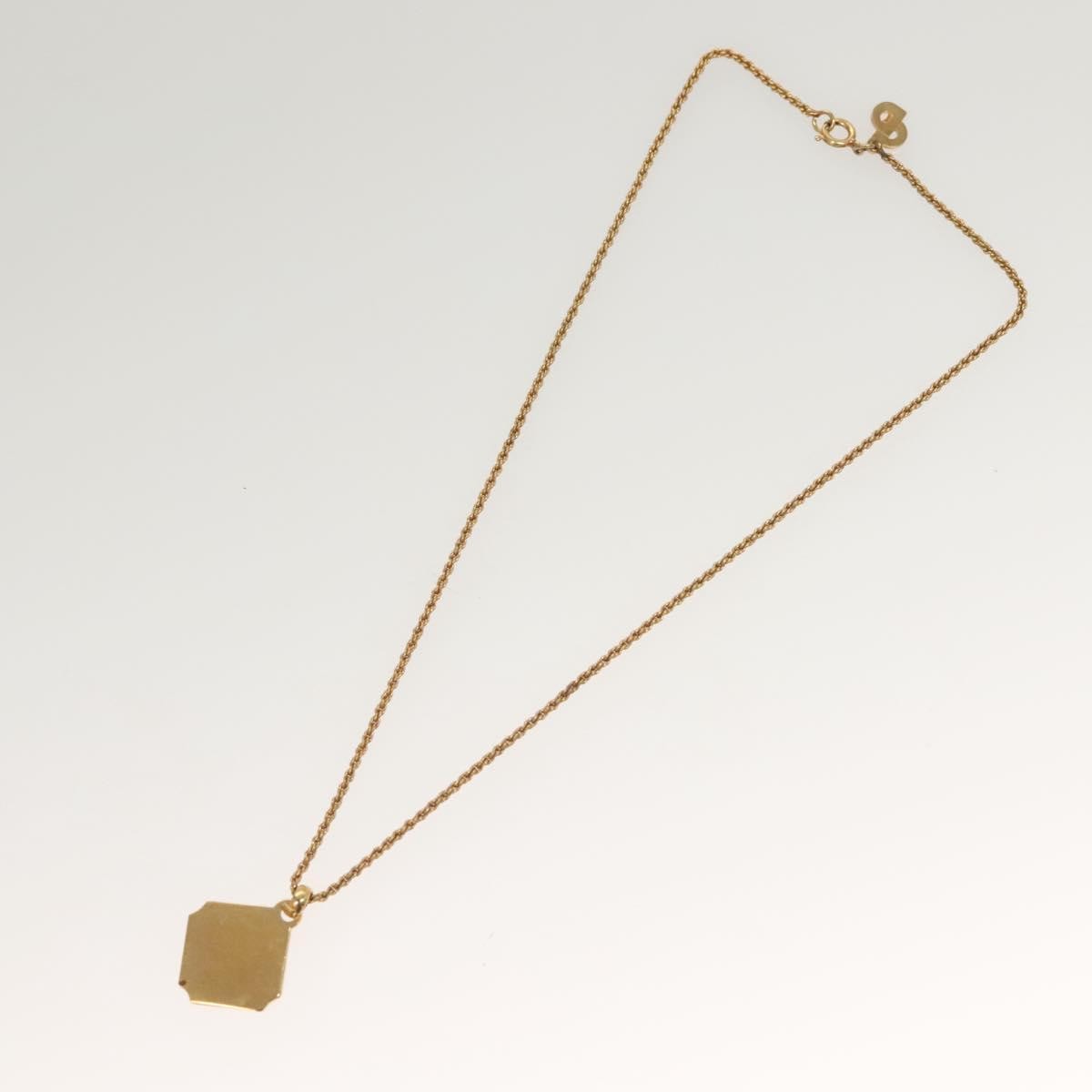 Christian Dior Vintage Dior Logo Necklace Metal, GOLD, METAL, Necklace