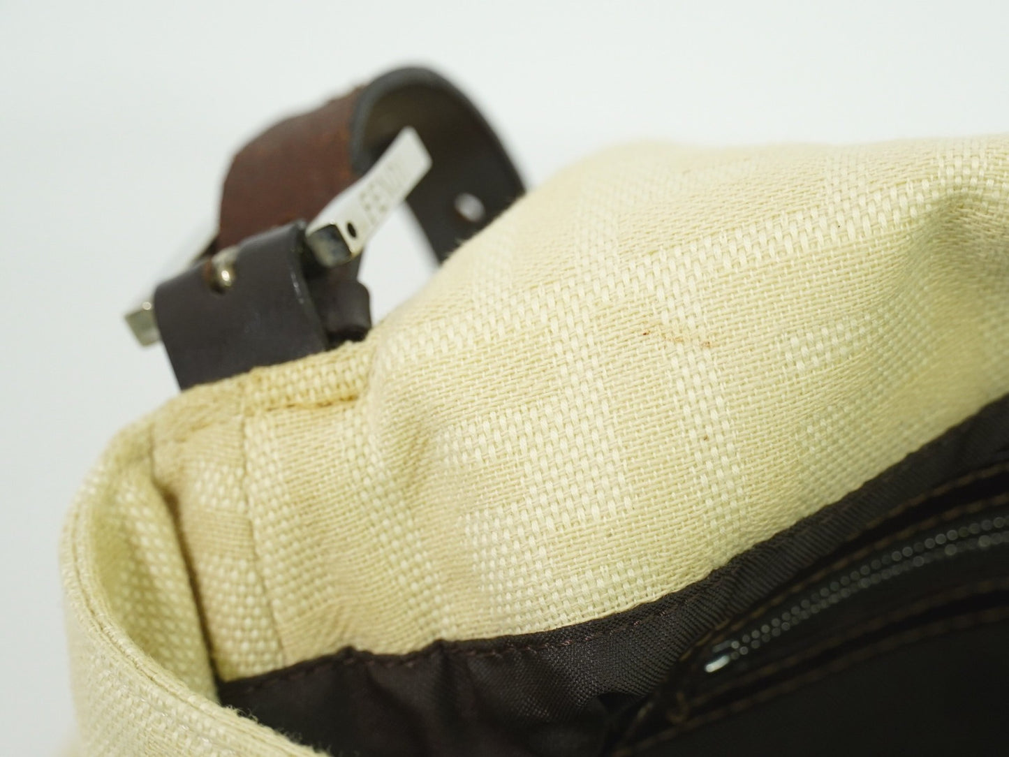 Fendi Mamma Baguette Zucca canvas, BEIGE, CANVAS, Shoulder bag