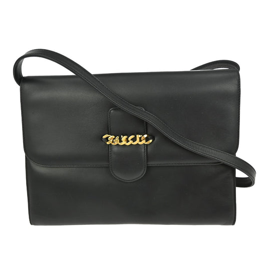 Gucci Vintage Shoulder Bag Leather, BLACK, LEATHER, Shoulder bag