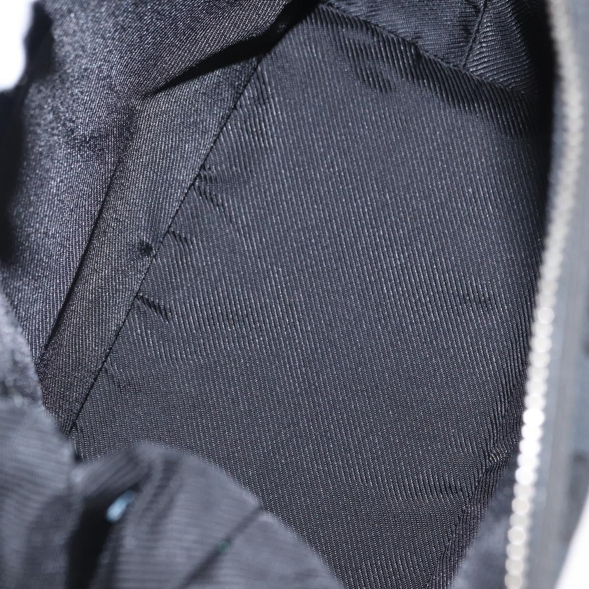 Gucci Vintage Shoulder Bag GG Canvas and Leather, BLACK, CANVAS, Shoulder bag