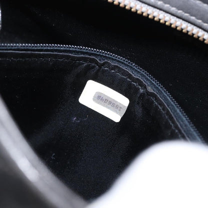 Chanel Vintage Shoulder Bag Satin, GRAY, SATIN, Shoulder bag