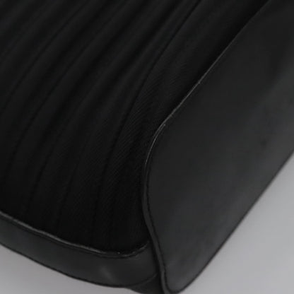 Gucci Vintage Bamboo Handle Bag Nylon, BLACK, CANVAS, Handbag