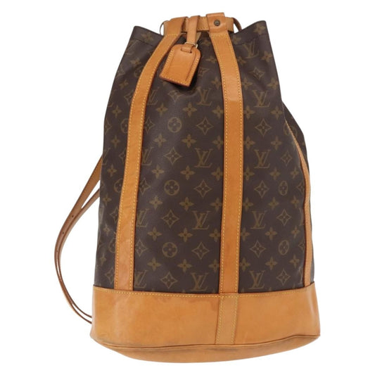 Louis Vuitton Randonnee Backpack Monogram Canvas, BROWN, CANVAS, Backpack