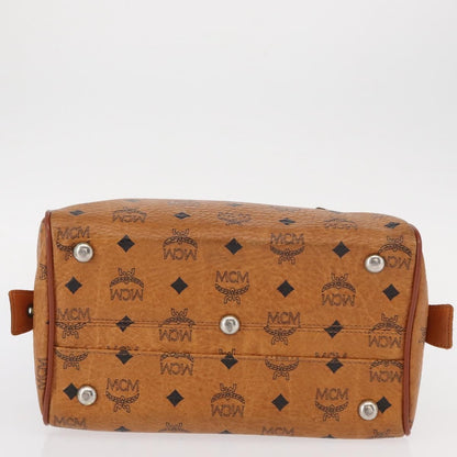 MCM Visetos logogramme Handbag Canvas and Leather, BROWN, CANVAS, Handbag