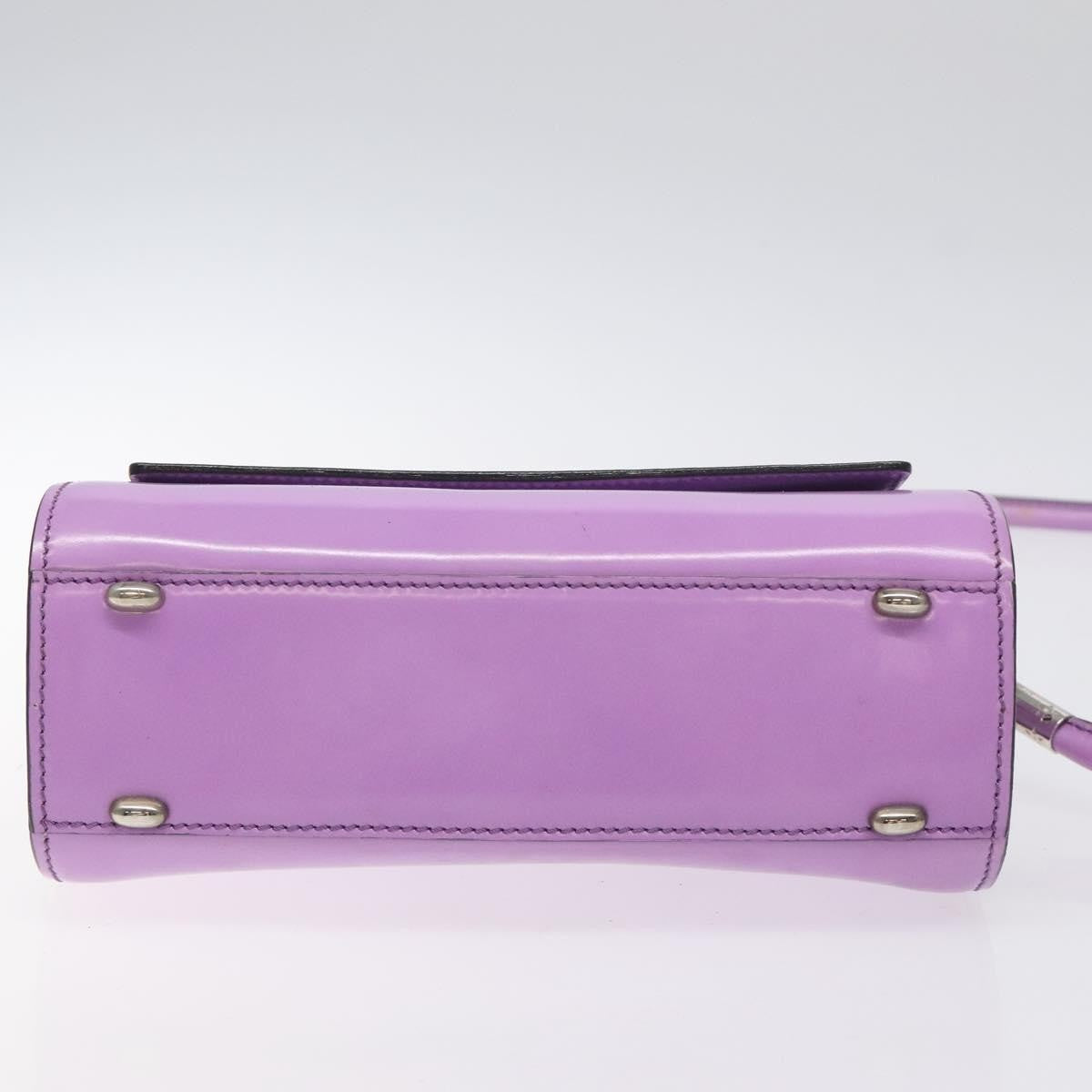 Celine Shoulder Bag Leather, PURPLE, LEATHER, Shoulder bag
