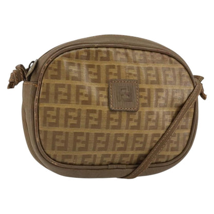 Fendi Zucchino Canvas, BEIGE, CANVAS, Shoulder bag