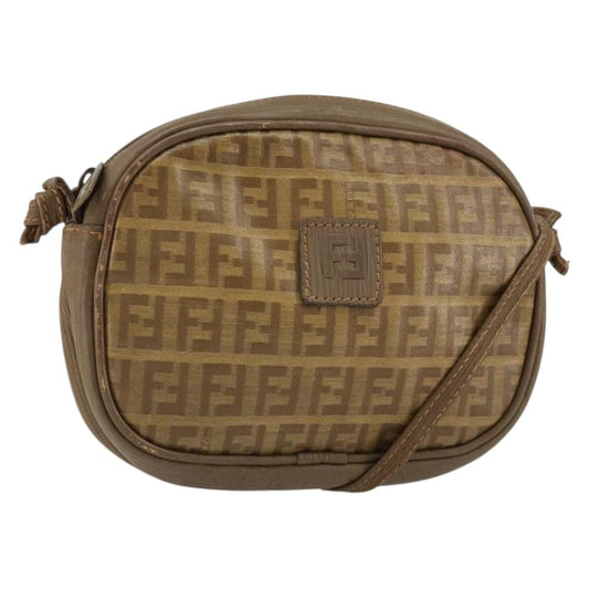 Fendi Zucchino Canvas, BEIGE, CANVAS, Shoulder bag