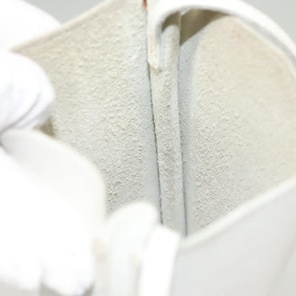 Hermes Onimaitou Handbag Leather, WHITE, LEATHER, Handbag