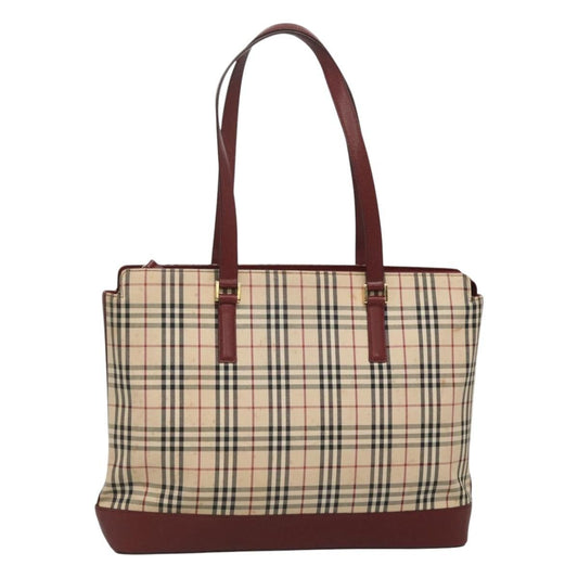 Burberry Nova Check Tote canvas check pattern, BEIGE, CANVAS, Tote bag