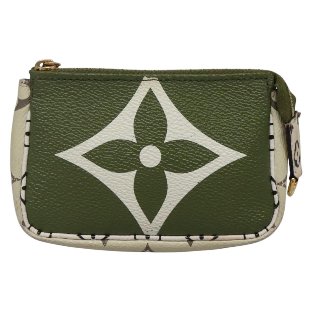 Louis Vuitton Mini pochette accessoire Limited edition Monogram canvas, GREEN, CANVAS, Clutche & pouche