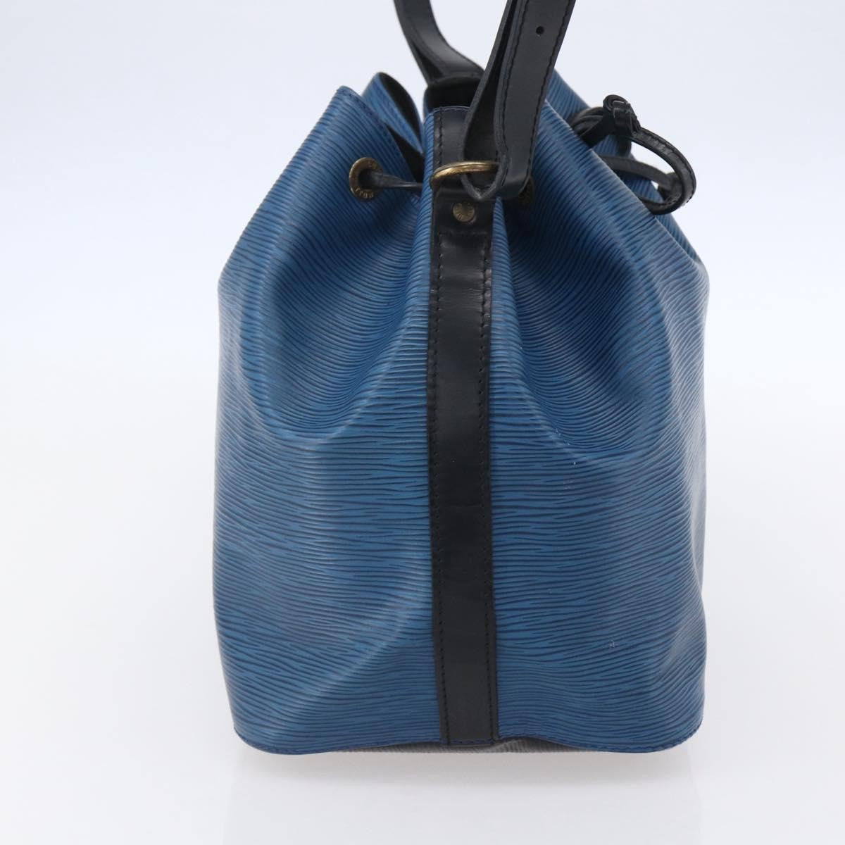 Louis Vuitton Petit Noe Handbag Epi Leather, BLUE, LEATHER, Shoulder bag