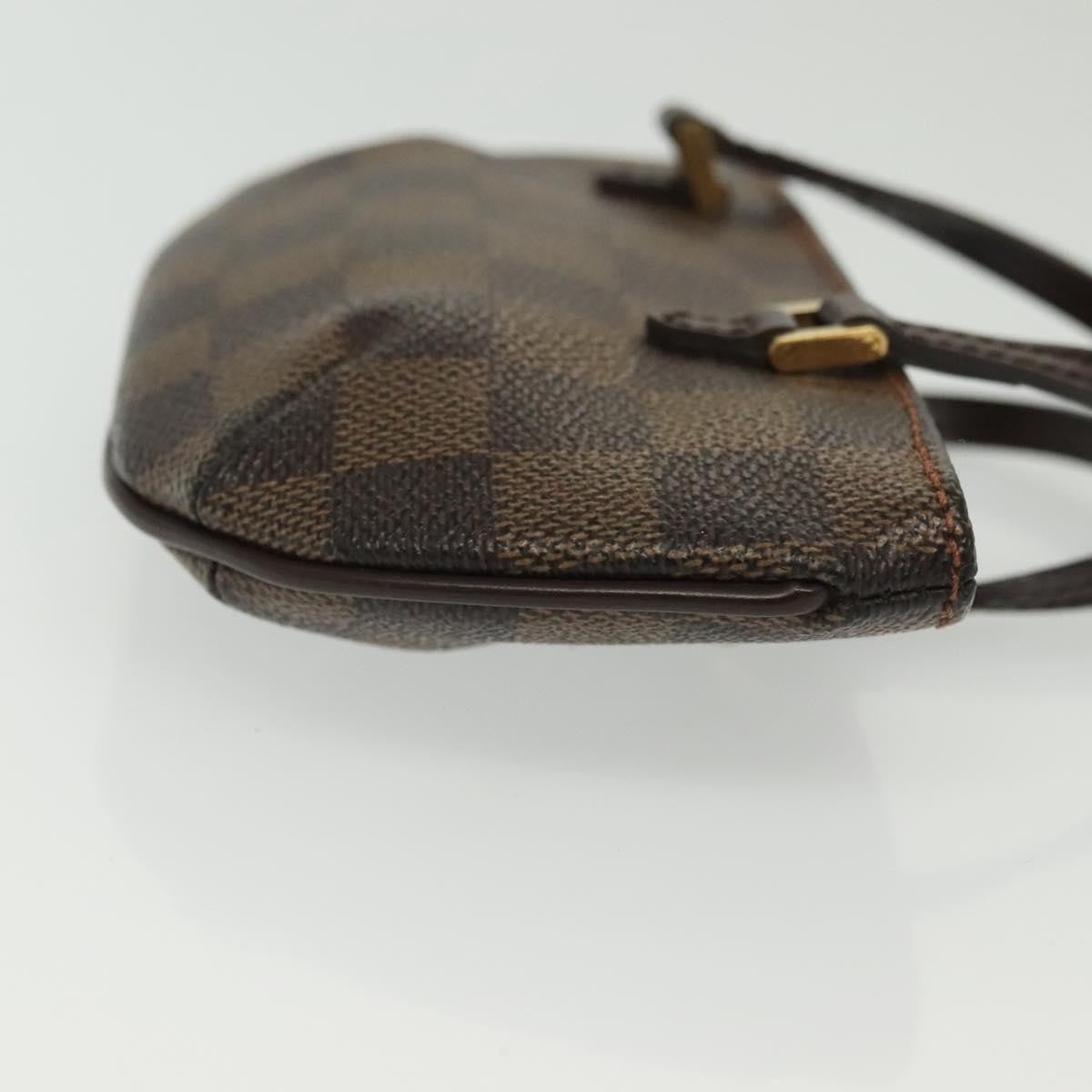 Louis Vuitton Manosque Pochette Damier, Brown, Canvas, Clutch