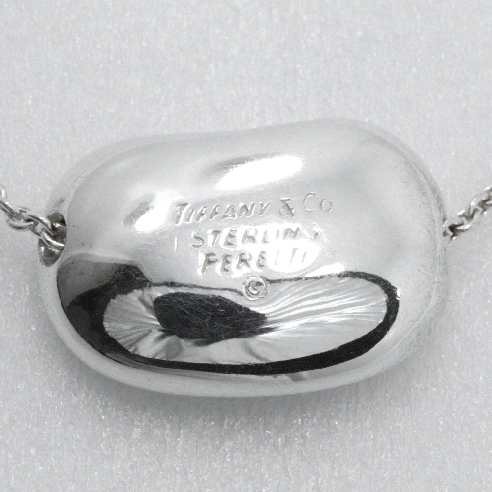 Tiffany & Co. Elsa Peretti Bean Pendant Necklace Sterling Silver, SILVER, SILVER, Necklace