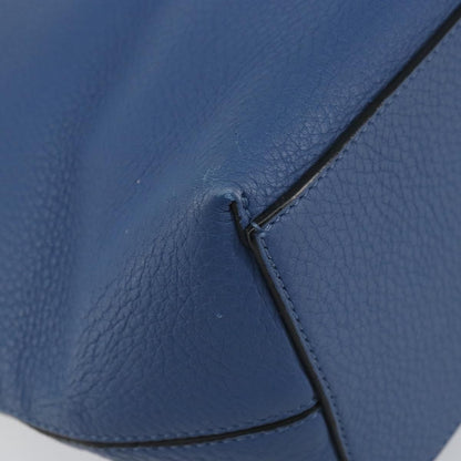 Valentino Garavani Rockstud Shopper Tote Leather, BLUE, LEATHER, Tote bag