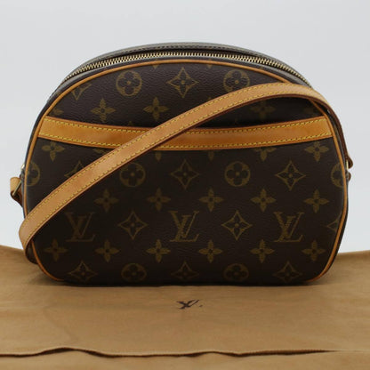 Louis Vuitton Blois Handbag Monogram Canvas, BROWN, CANVAS, Handbag