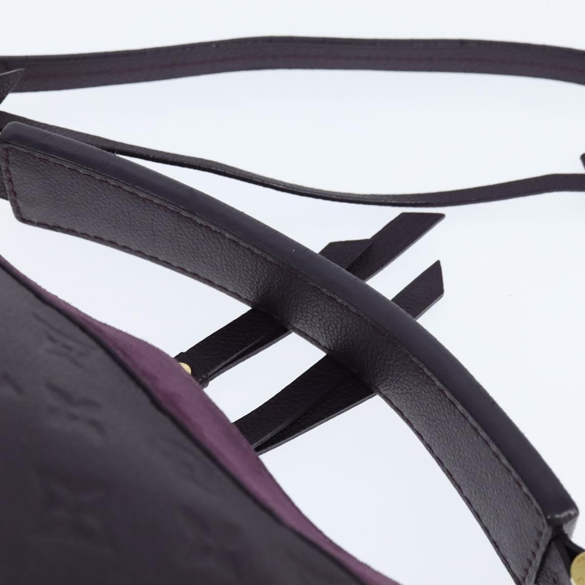 Louis Vuitton Audacieuse Handbag Monogram Empreinte Leather, PURPLE, LEATHER, Shoulder bag