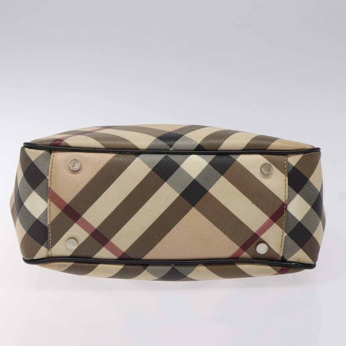 Burberry Nova Check Handbag Nova Check Canvas, BEIGE, CANVAS, Handbag