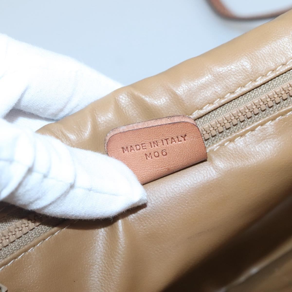 Celine Macadam Shoulder Bag PVC Leather, BROWN, CANVAS, Shoulder bag