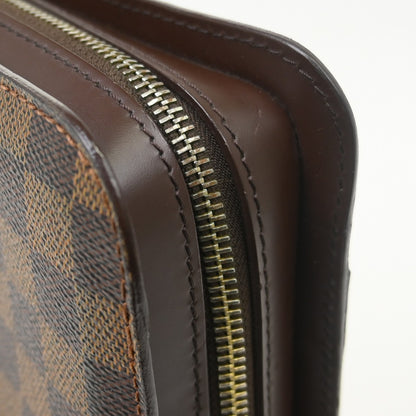 Louis Vuitton Pochette Saint Louis Damier, Brown, Canvas, Clutch