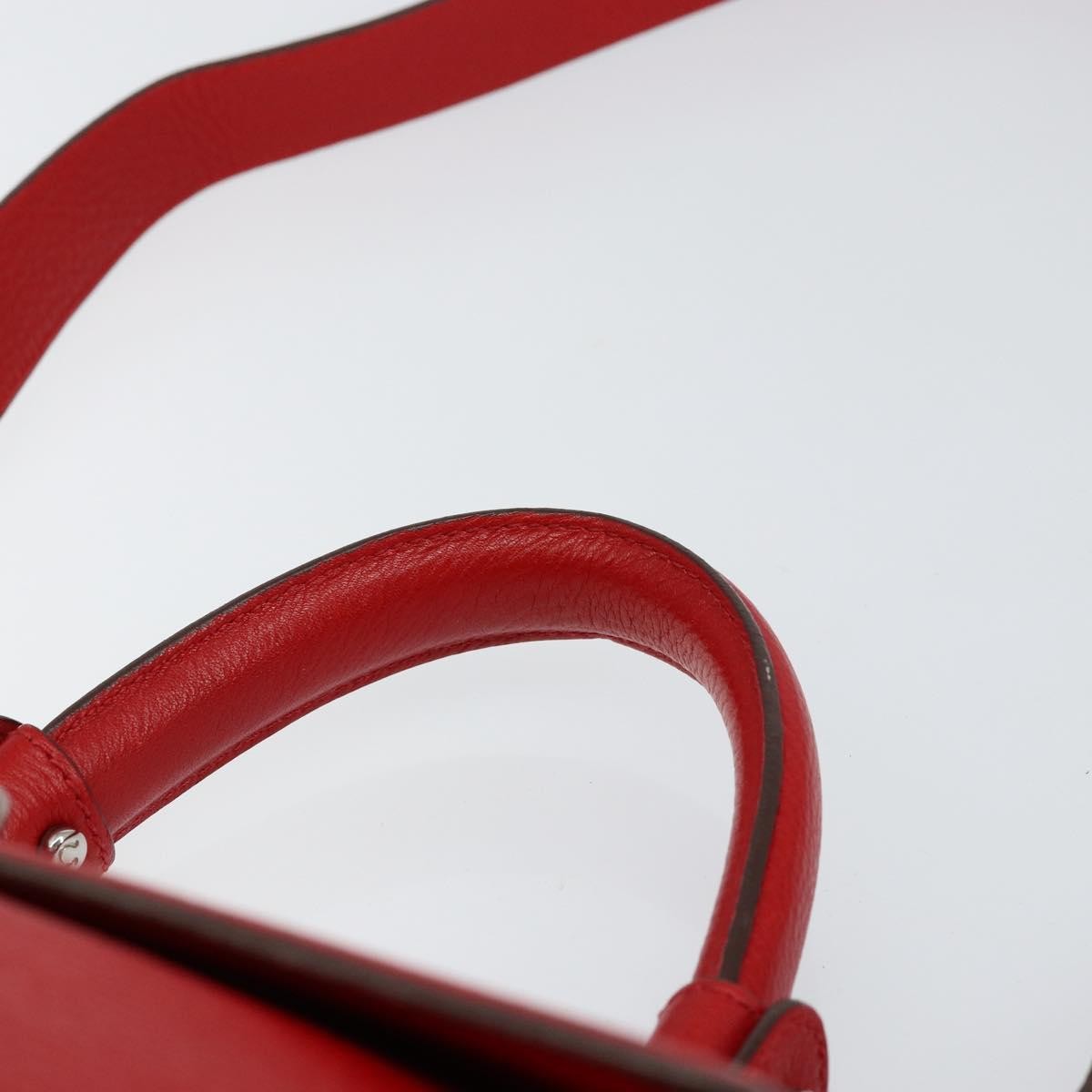 Salvatore Ferragamo Sofia Satchel Grainy Leather, RED, LEATHER, Handbag