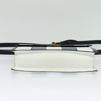 Celine Shoulder Bag Leather, WHITE, LEATHER, Shoulder bag