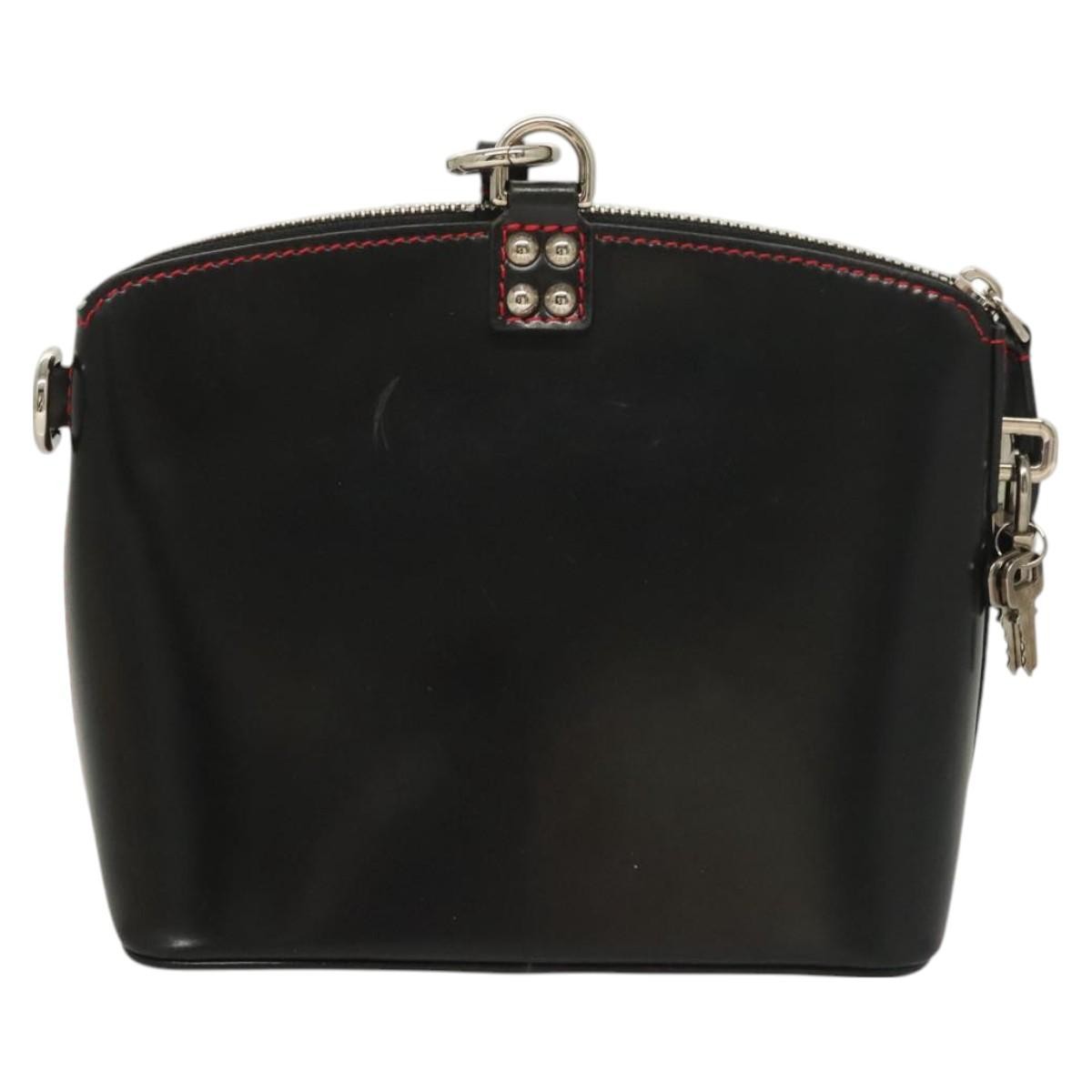 Louis Vuitton Suhari Lockit HandBag Leather, BLACK, LEATHER, Handbag