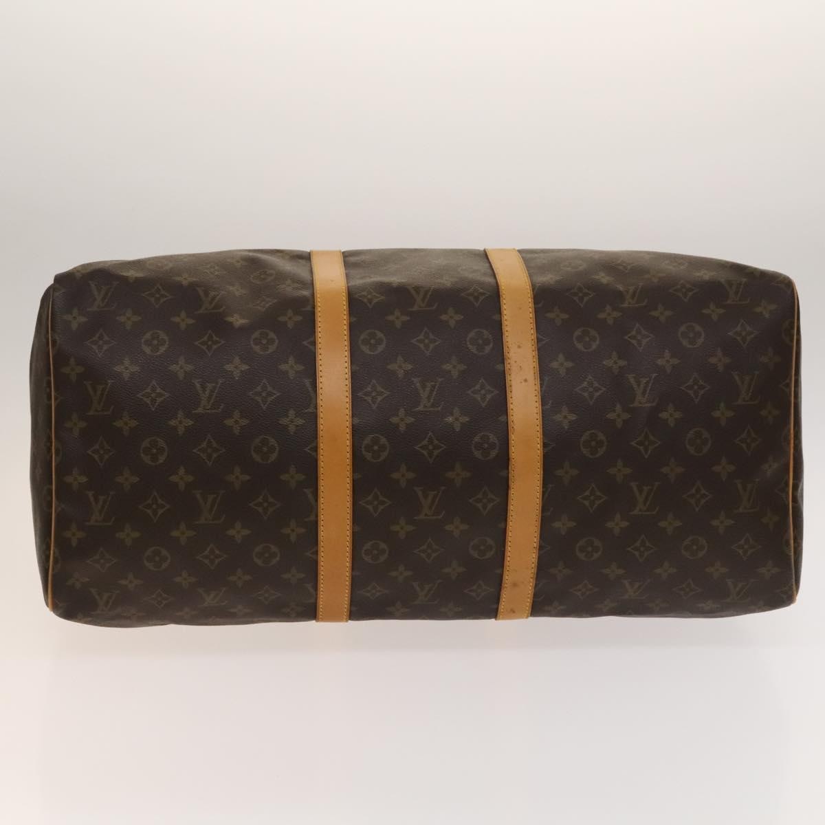 Louis Vuitton Keepall Bag Monogram Canvas, BROWN, CANVAS, Travel bag