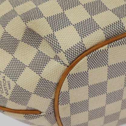 Louis Vuitton Riviera Handbag Damier, WHITE, CANVAS, Tote bag