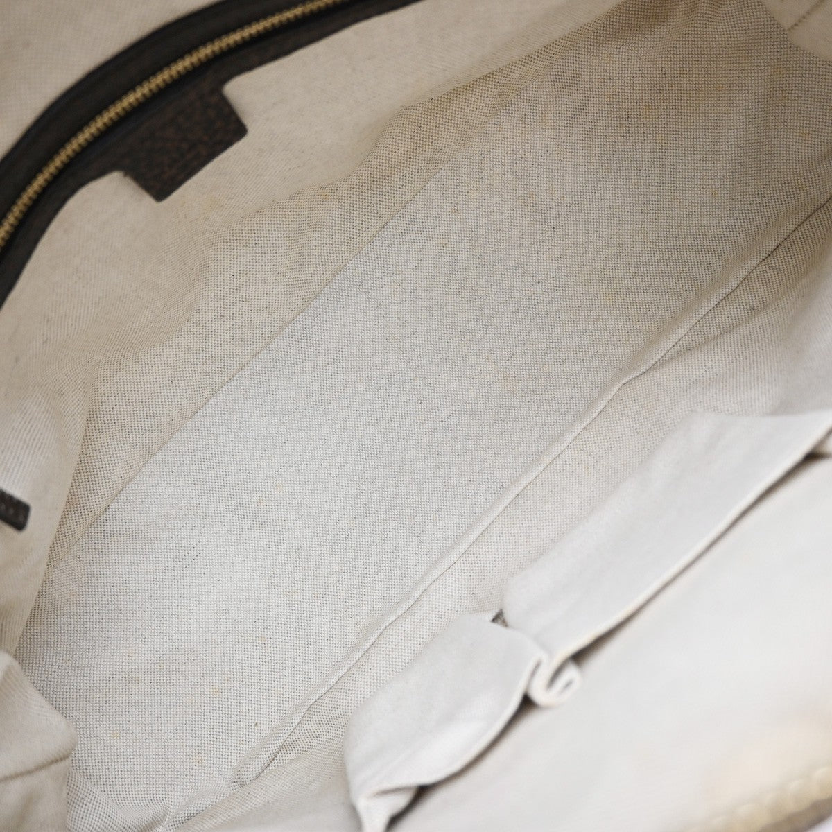 Gucci Vintage Wristlet Clutch Leather, BROWN, CANVAS, Clutche & pouche