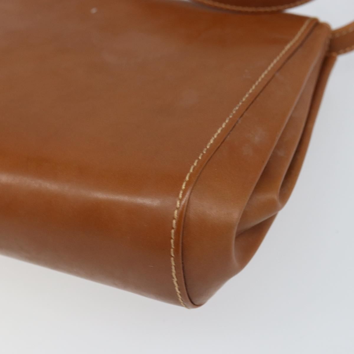 Gucci Vintage Shoulder Bag Leather, BROWN, LEATHER, Shoulder bag
