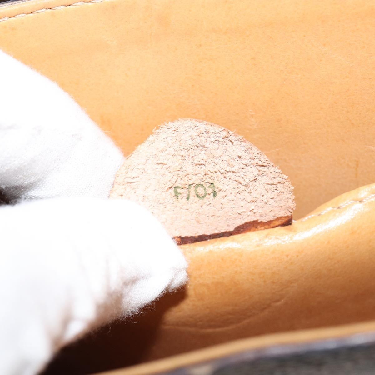 Celine Vintage Macadam Handbag Canvas and Leather, BROWN, CANVAS, Handbag