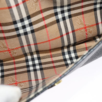 Burberry Vintage Crossbody Bag Leather, BLACK, LEATHER, Shoulder bag