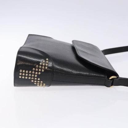 Saint Laurent Vintage Shoulder Bag Leather, BLACK, LEATHER, Shoulder bag