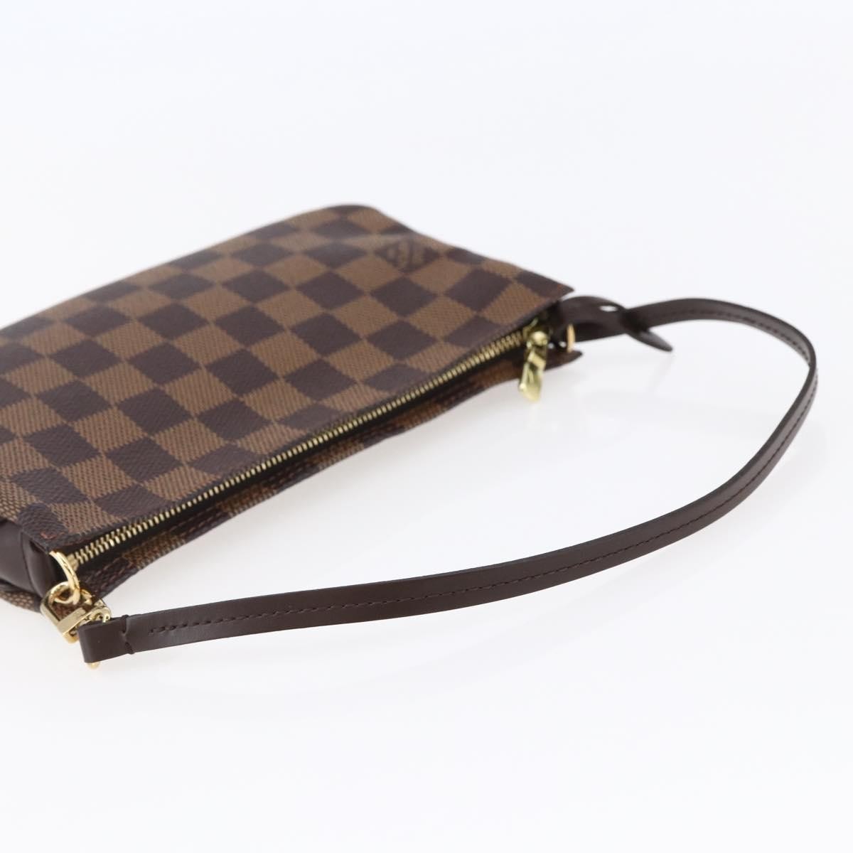Louis Vuitton Navona Pochette Accessoires Damier, BROWN, CANVAS, Clutche & pouche
