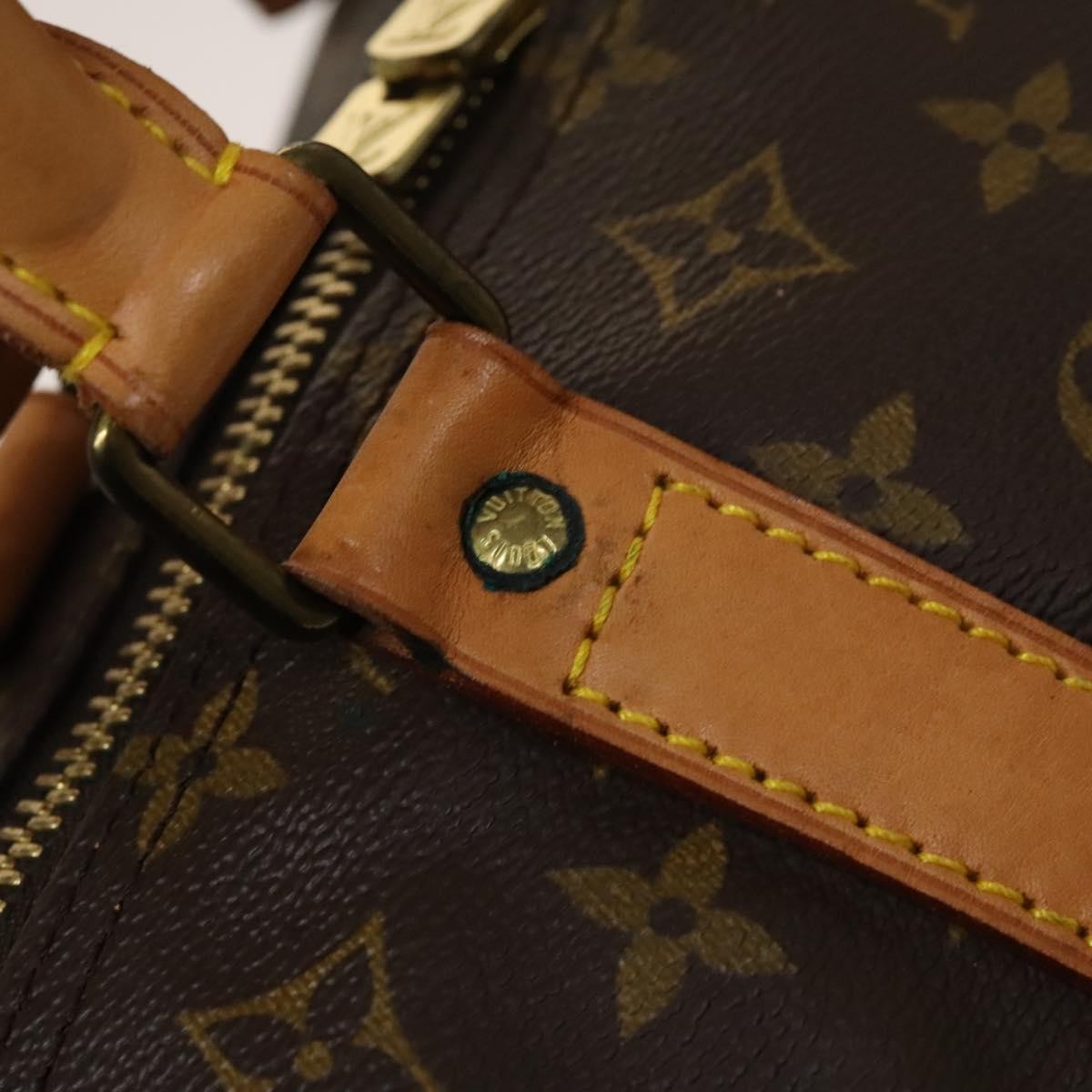 Louis Vuitton Keepall Bag Monogram Canvas, BROWN, CANVAS, Travel bag