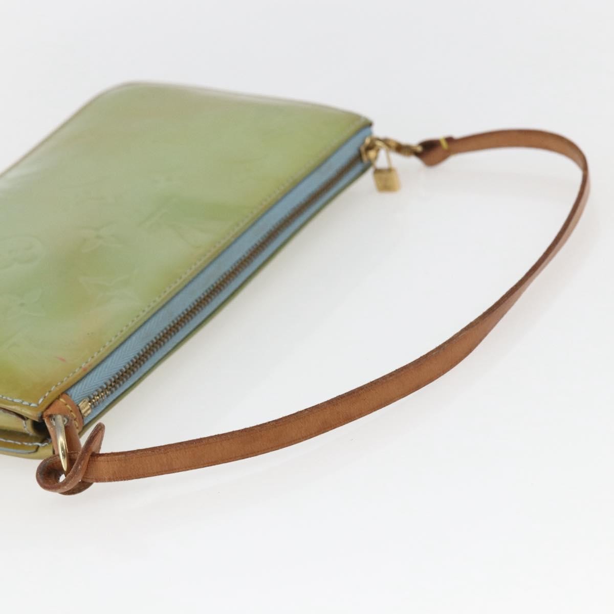 Louis Vuitton Lexington Pochette Monogram Vernis, GREEN, PATENT_LEATHER, Clutche & pouche
