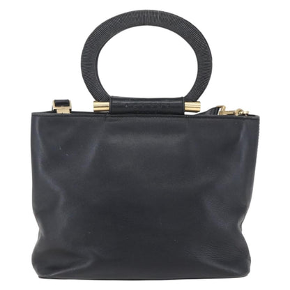 Celine Handbag Leather, BLACK, LEATHER, Handbag
