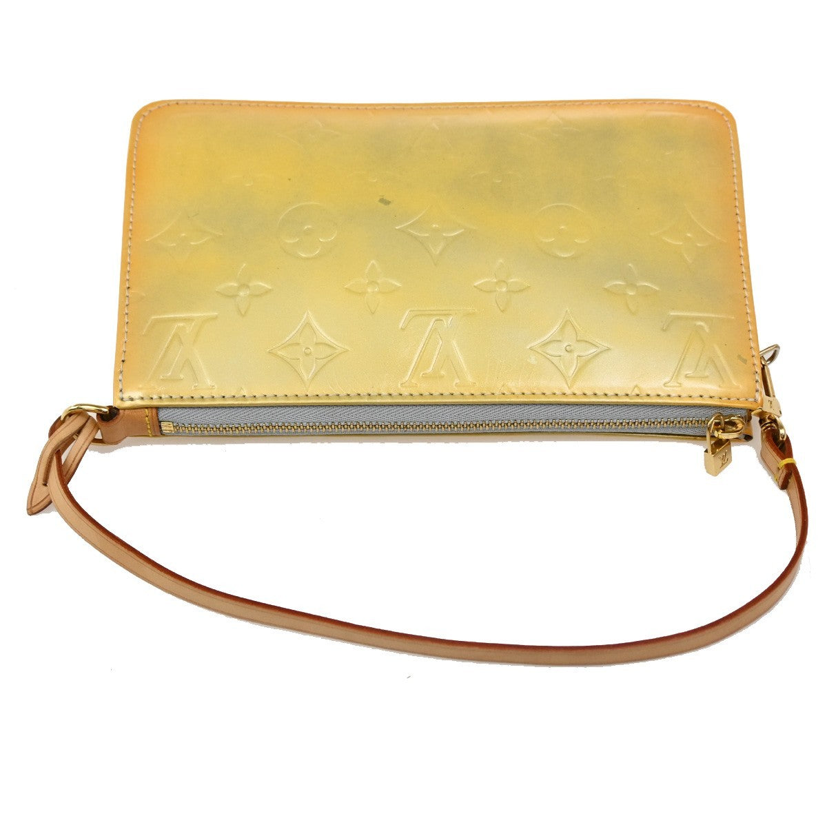 Louis Vuitton Lexington Pochette Monogram Vernis, YELLOW, PATENT_LEATHER, Clutche & pouche
