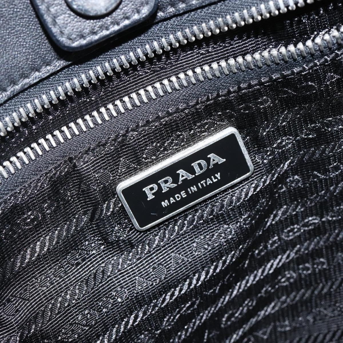 Prada Bow Tote Tessuto with Leather, BLACK, NYLON, Tote bag