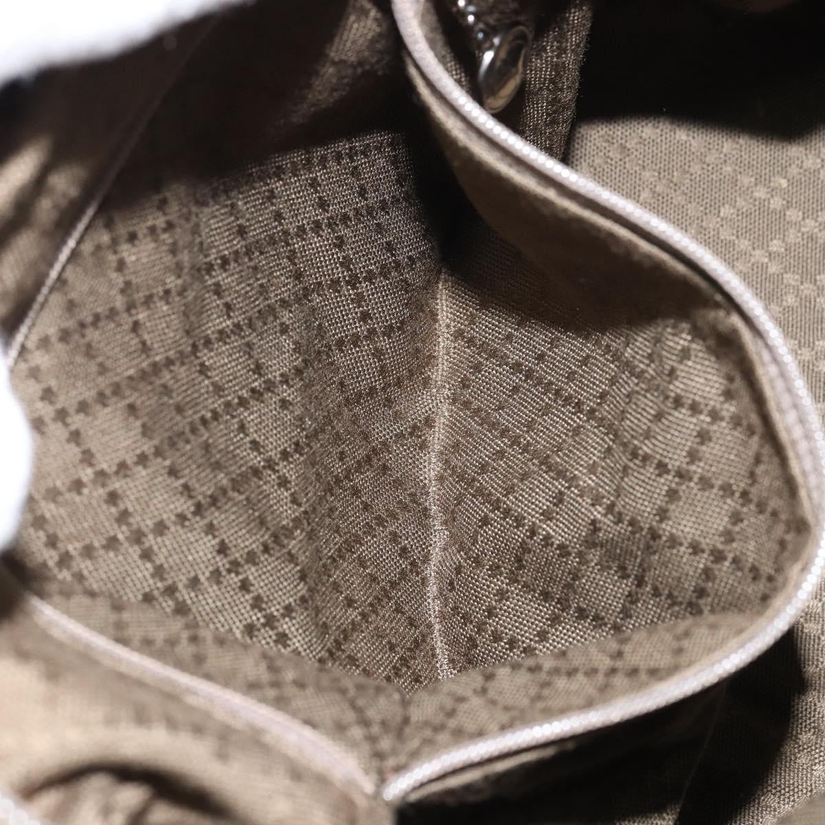 Gucci Vintage Bamboo Shoulder Bag Nylon, KHAKI, NYLON, Shoulder bag