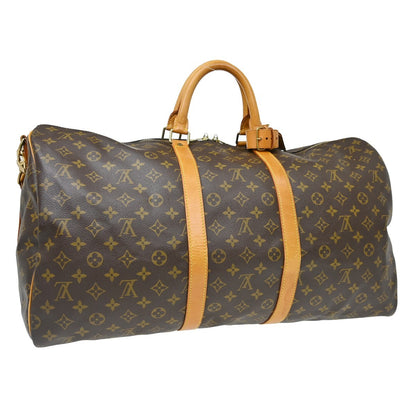 Louis Vuitton Keepall Bandouliere Bag Monogram Canvas, Brown, Canvas, Travel Bag