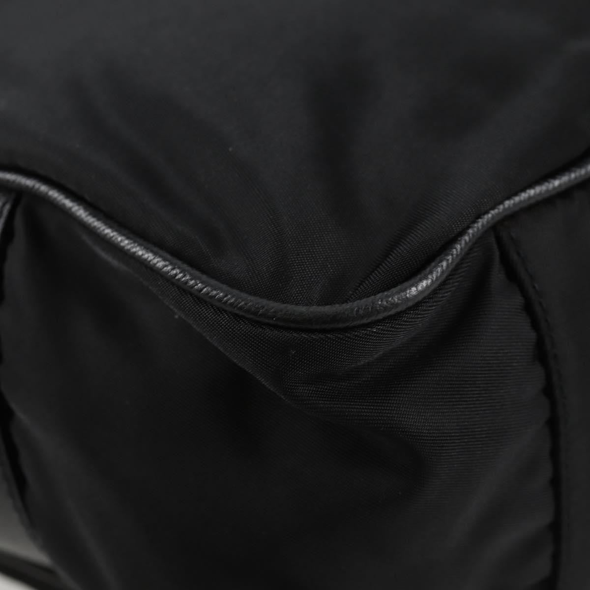 Prada Vintage Front Pocket Shoulder Bag Nylon, BLACK, NYLON, Shoulder bag