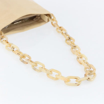 Prada Vintage Shoulder Bag Leather, BEIGE, LEATHER, Shoulder bag