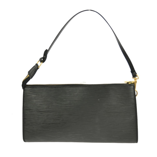 Louis Vuitton Pochette Accessoires Epi Leather, BLACK, LEATHER, Clutche & pouche