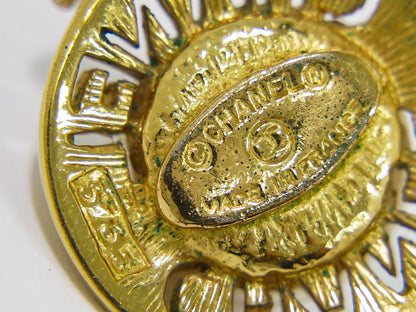 Chanel CC Logo Chain Pendant Necklace Imitation Pearl Imitation pearl with Gold-Plated and Beads, GOLD, GOLD_PLATED, Pendant & Charms