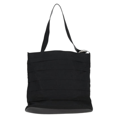 Salvatore Ferragamo Vala Shoulder Bag Nylon, BLACK, CANVAS, Shoulder bag