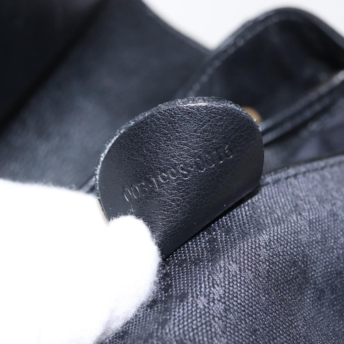 Gucci Vintage Bamboo Backpack Leather, BLACK, LEATHER, Backpack