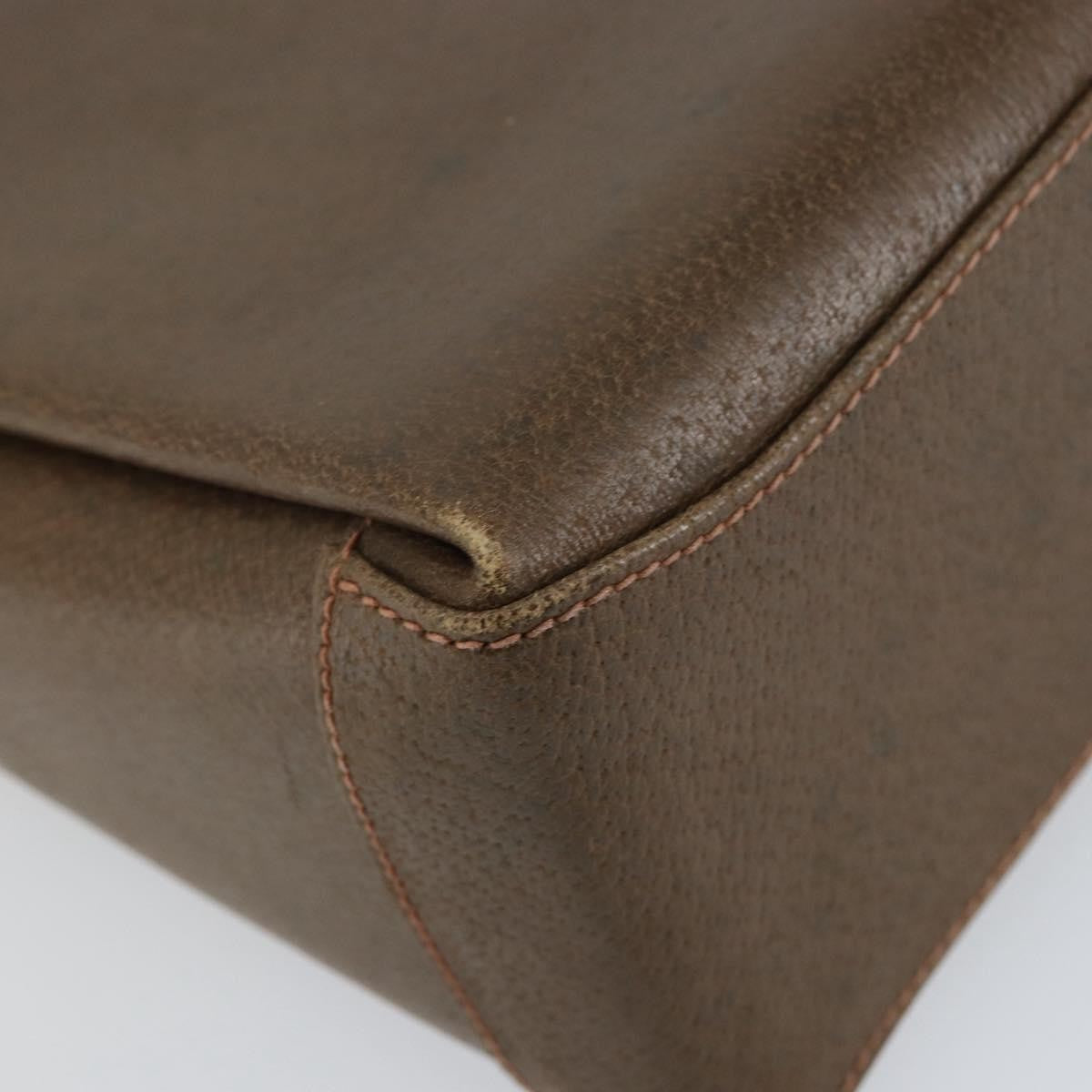 Gucci Vintage Shoulder Bag Leather, BROWN, LEATHER, Shoulder bag