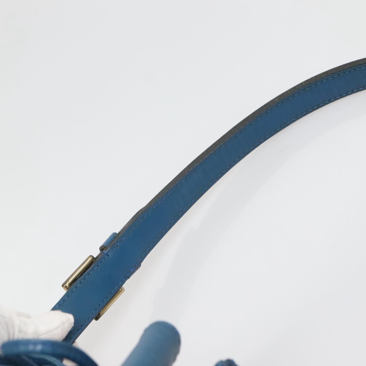 Louis Vuitton Petit Noe Handbag Epi Leather, BLUE, LEATHER, Handbag